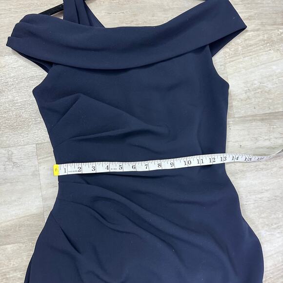 Theia Navy Mermaid Gown Cocktail Party Event Women’s 4 - Picture 8 of 9